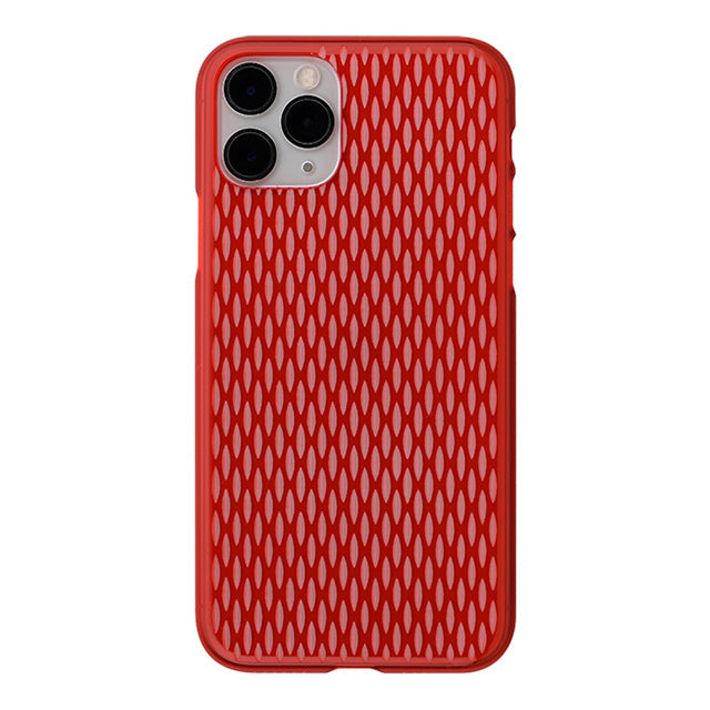 【Web限定】Air Jacket “kiriko” for iPhone11 Pro 米つなぎ (紅)