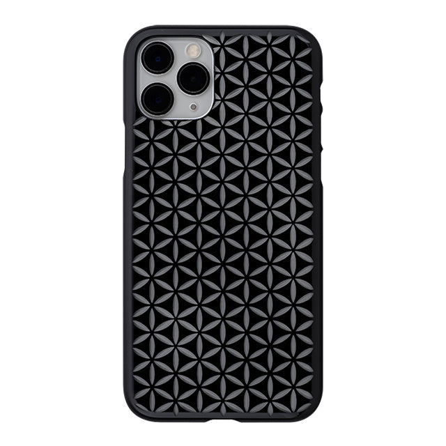 【Web限定】Air Jacket “kiriko” for iPhone11 Pro 麻の葉つなぎ (ピアノブラック)