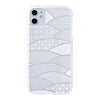 【Web限定】Air Jacket “kiriko” for iPhone11 千代柄(扇) (ピュアホワイト)