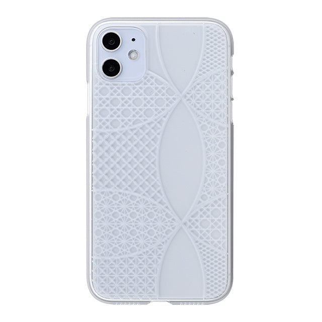 【Web限定】Air Jacket “kiriko” for iPhone11 千代柄(七宝) (クリア)