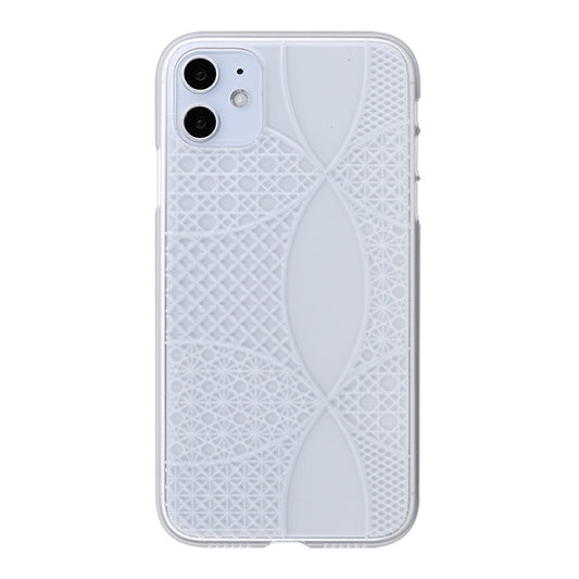 【Web限定】Air Jacket “kiriko” for iPhone11 千代柄(七宝) (クリア)