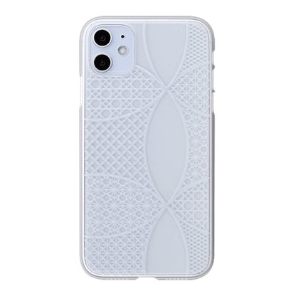 【Web限定】Air Jacket “kiriko” for iPhone11 千代柄(七宝) (クリア)