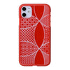 【Web限定】Air Jacket “kiriko” for iPhone11 千代柄(七宝) (紅)