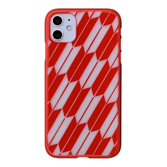 【Web限定】Air Jacket “kiriko” for iPhone11 矢絣 (紅)