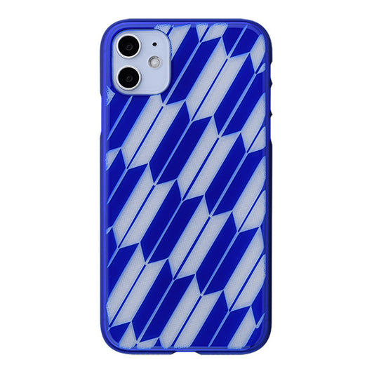 【Web限定】Air Jacket “kiriko” for iPhone11 矢絣 (瑠璃)