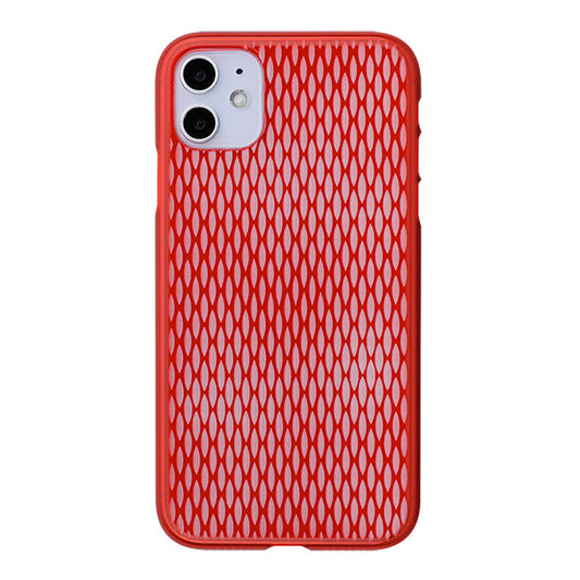 【Web限定】Air Jacket “kiriko” for iPhone11 米つなぎ (紅)