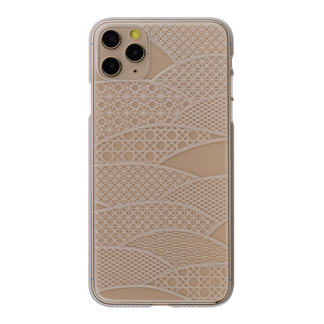 【Web限定】Air Jacket “kiriko” for iPhone11 Pro Max 千代柄(扇) (クリア)