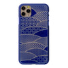 【Web限定】Air Jacket “kiriko” for iPhone11 Pro Max 千代柄(扇) (瑠璃)