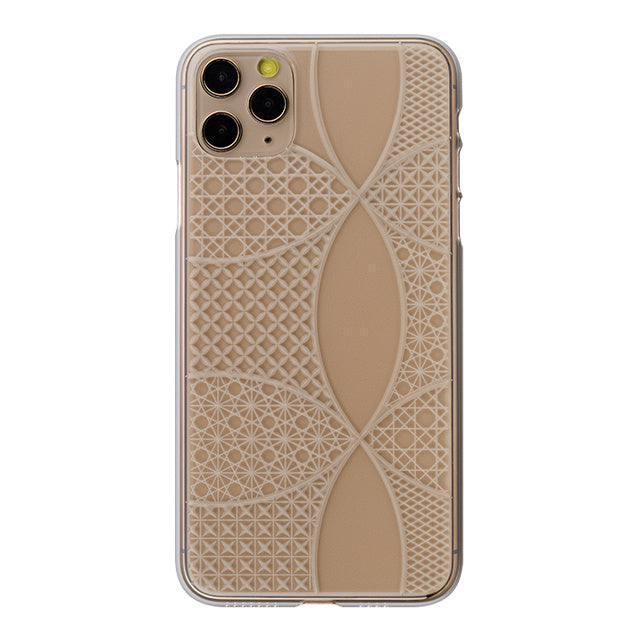 【Web限定】Air Jacket “kiriko” for iPhone11 Pro Max 千代柄(七宝) (クリア)