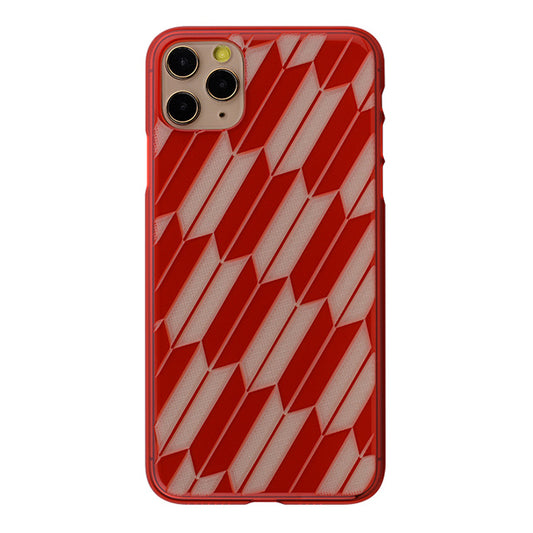 【Web限定】Air Jacket “kiriko” for iPhone11 Pro Max 矢絣 (紅)