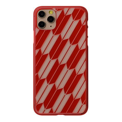 【Web限定】Air Jacket “kiriko” for iPhone11 Pro Max 矢絣 (紅)