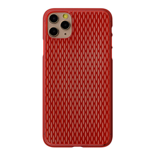 【Web限定】Air Jacket “kiriko” for iPhone11 Pro Max 米つなぎ (紅)