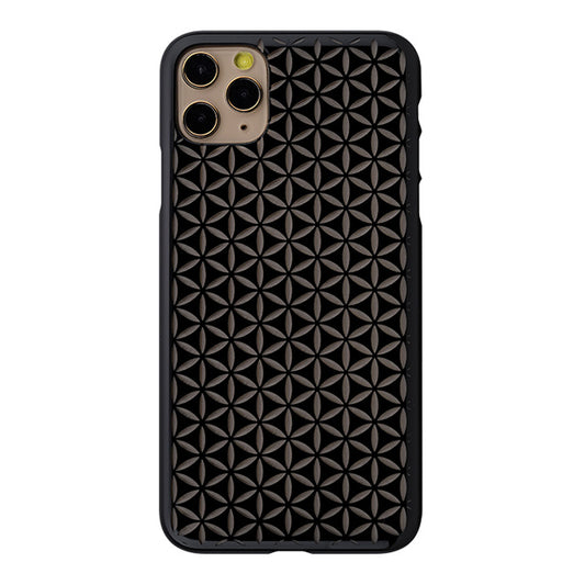 【Web限定】Air Jacket “kiriko” for iPhone11 Pro Max 麻の葉つなぎ (ピアノブラック)