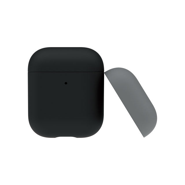 Silicone Dual Cap Case for AirPods (ブラック)