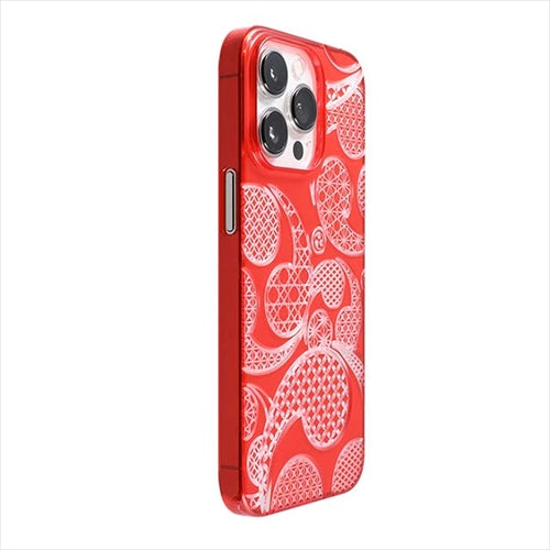 【Web限定】Air Jacket "kiriko" for iPhone 14 Pro Max 三つ巴(紅)