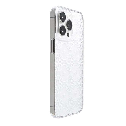 【Web限定】Air Jacket "kiriko" for iPhone 14 Pro Max 七宝に花十字(クリア)