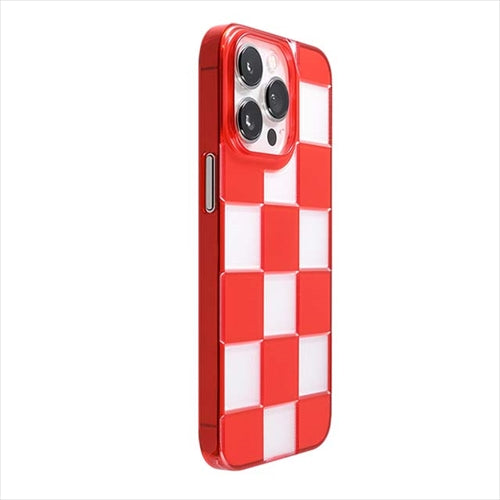 【Web限定】Air Jacket "kiriko" for iPhone 14 Pro Max 市松(紅)