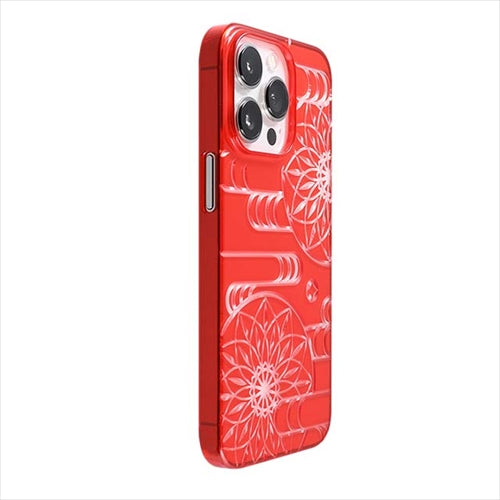 【Web限定】Air Jacket "kiriko" for iPhone 14 Pro Max エ霞に鞠(紅)