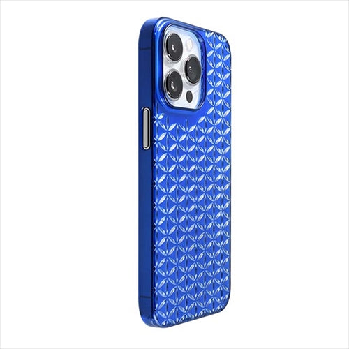 【Web限定】Air Jacket "kiriko" for iPhone 14 Pro Max 麻の葉つなぎ(瑠璃)