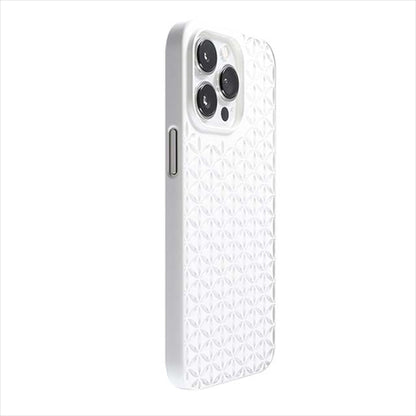 【Web限定】Air Jacket "kiriko" for iPhone 14 Pro Max 麻の葉つなぎ(ピュアホワイト)