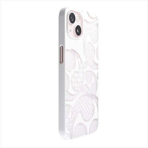 【Web限定】Air Jacket "kiriko" for iPhone 14 三つ巴(ピュアホワイト)