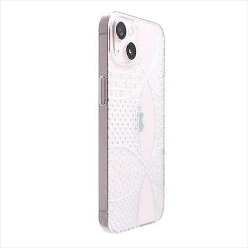 【Web限定】Air Jacket "kiriko" for iPhone 14 千代柄（七宝）(クリア)