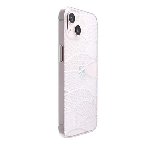 【Web限定】Air Jacket "kiriko" for iPhone 14 千代柄（扇）(クリア)