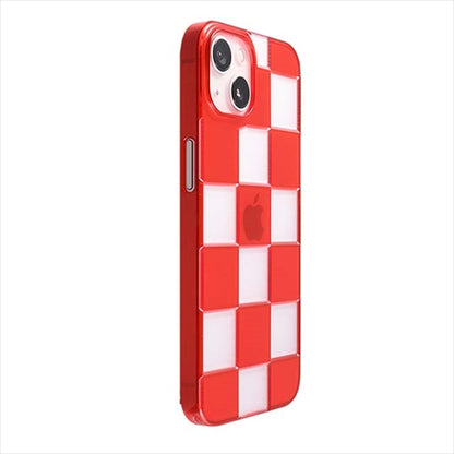 【Web限定】Air Jacket "kiriko" for iPhone 14 市松(紅)