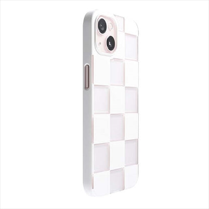 【Web限定】Air Jacket "kiriko" for iPhone 14 市松(ピュアホワイト)