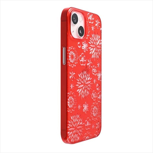 【Web限定】Air Jacket "kiriko" for iPhone 14 花(紅)