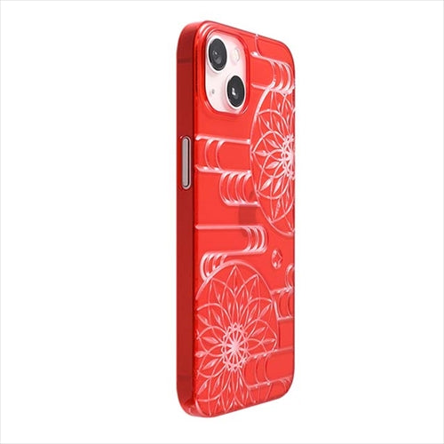 【Web限定】Air Jacket "kiriko" for iPhone 14 エ霞に鞠(紅)