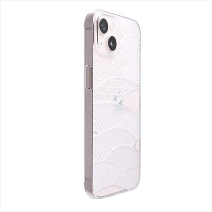 【Web限定】Air Jacket "kiriko" for iPhone 14 Plus 千代柄（扇）(クリア)