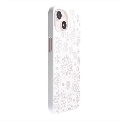 【Web限定】Air Jacket "kiriko" for iPhone 14 Plus 花(ピュアホワイト)