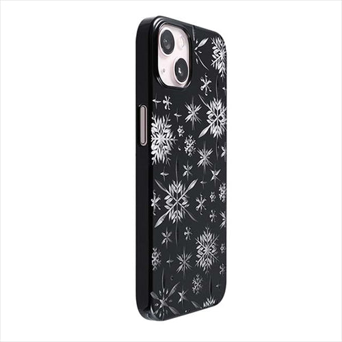 【Web限定】Air Jacket "kiriko" for iPhone 14 Plus 雪片(ピアノブラック)