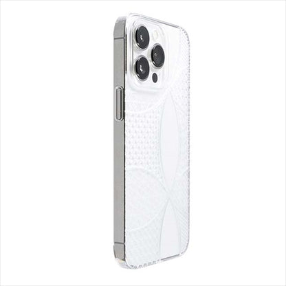 【Web限定】Air Jacket "kiriko" for iPhone 14 Pro 千代柄（七宝）(クリア)