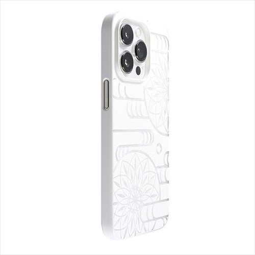 【Web限定】Air Jacket "kiriko" for iPhone 14 Pro エ霞に鞠(ピュアホワイト)