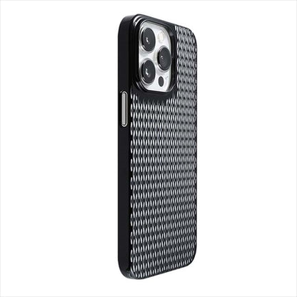 【Web限定】Air Jacket "kiriko" for iPhone 14 Pro 米つなぎ(ピアノブラック)