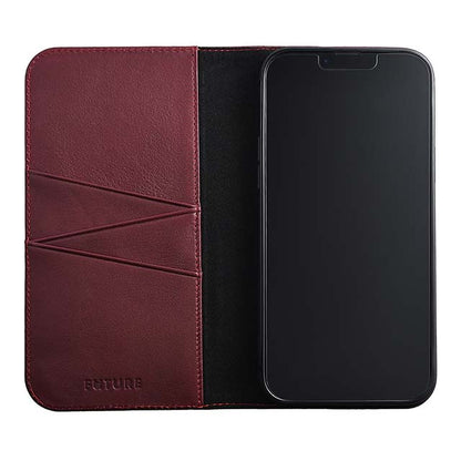 【Web限定】Premium Leather Studs Case for iPhone 13 Pro Max (レッド)