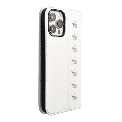 【Web限定】Premium Leather Studs Case for iPhone 13 Pro Max (ホワイト)