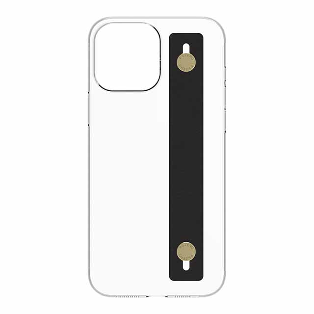 【Web限定】AirJacket Leather Band A(Clear) iPhone 13 Pro Max (Black)