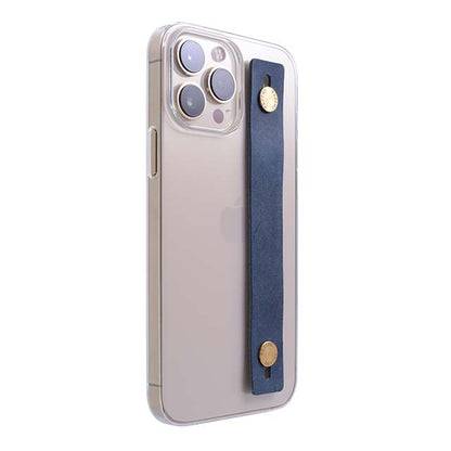 【Web限定】AirJacket Leather Band A(Clear) iPhone 13 Pro Max (Navy)