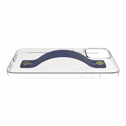 【Web限定】AirJacket Leather Band A(Clear) iPhone 13 Pro Max (Navy)