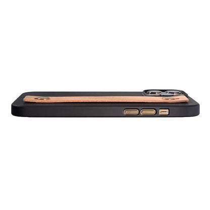 【Web限定】AirJacket Leather Band A(Black) iPhone 13 Pro Max (Camel)