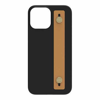 【Web限定】AirJacket Leather Band A(Black) iPhone 13 Pro Max (Camel)