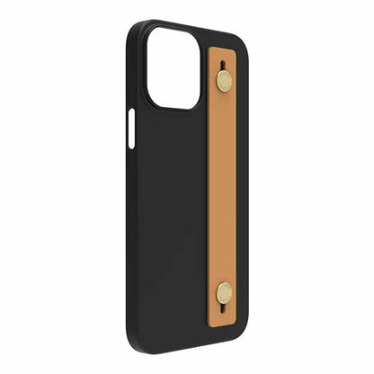 【Web限定】AirJacket Leather Band A(Black) iPhone 13 Pro Max (Camel)