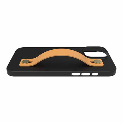 【Web限定】AirJacket Leather Band A(Black) iPhone 13 Pro Max (Camel)