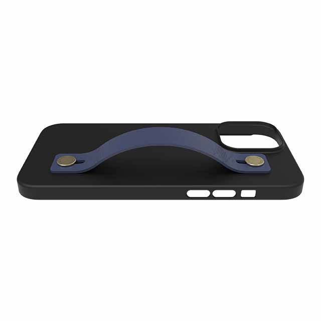 【Web限定】AirJacket Leather Band A(Black) iPhone 13 Pro Max (Navy)