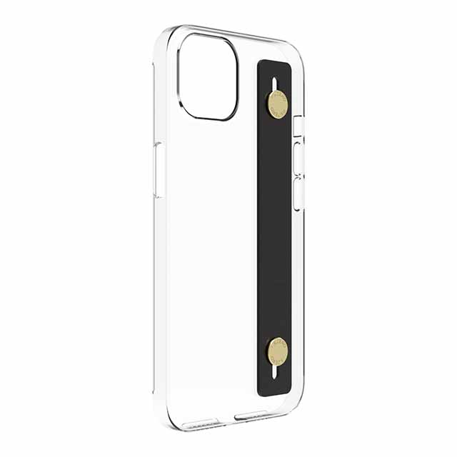 【Web限定】AirJacket Leather Band A(Clear) iPhone 13 (Black)