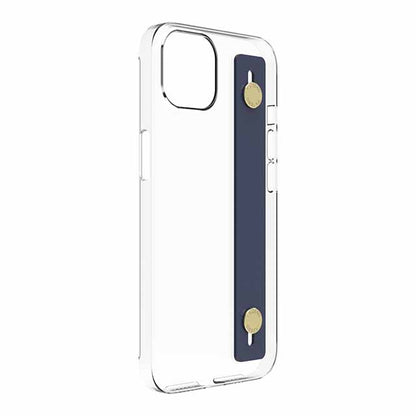 【Web限定】AirJacket Leather Band A(Clear) iPhone 13 (Navy)