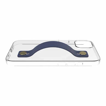 【Web限定】AirJacket Leather Band A(Clear) iPhone 13 (Navy)